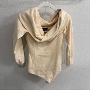 Cream Long Sleeve Bodysuit